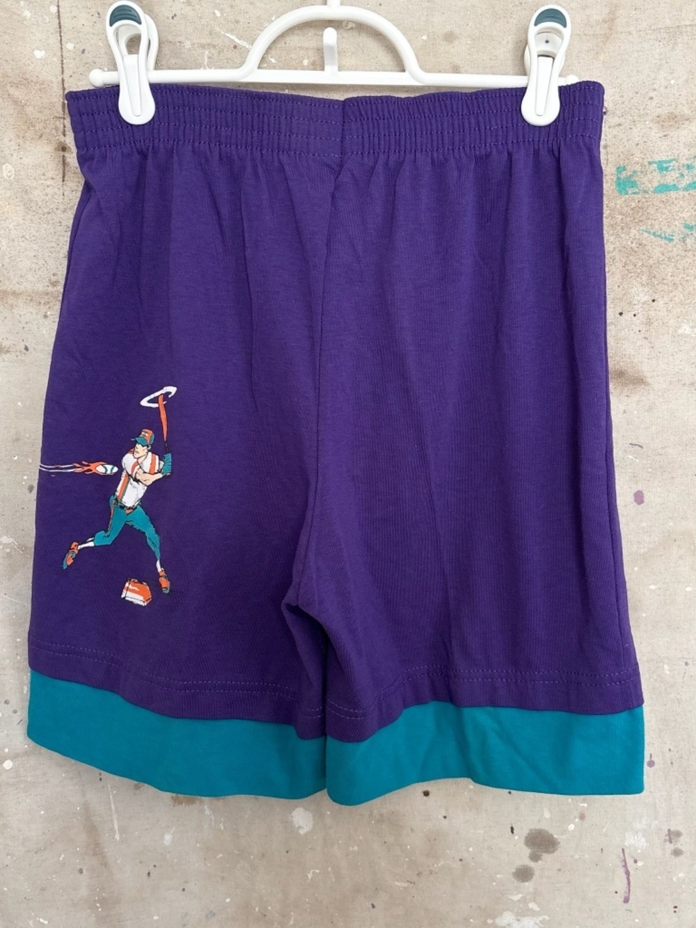 Vintage 90s Body Ragz Kid's Baseball Graphic Shorts - Picture 2 of 6